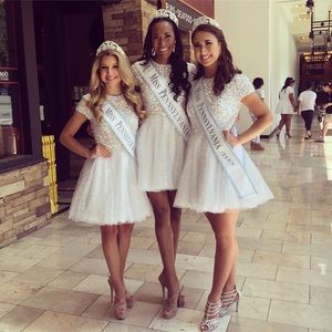 White Sherri Hill Short Dress